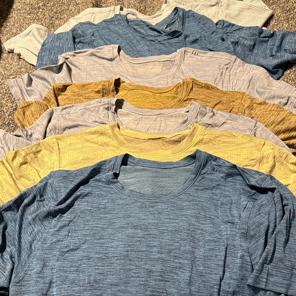 Lululemon men’s  Multi-Color Casual T-Shirt $30each